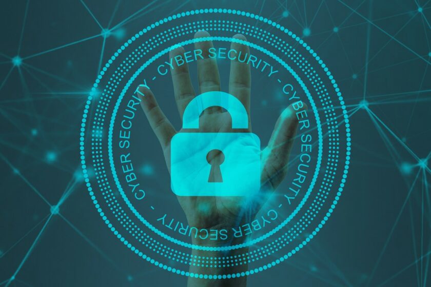 A Cyber Security Lock Symbol